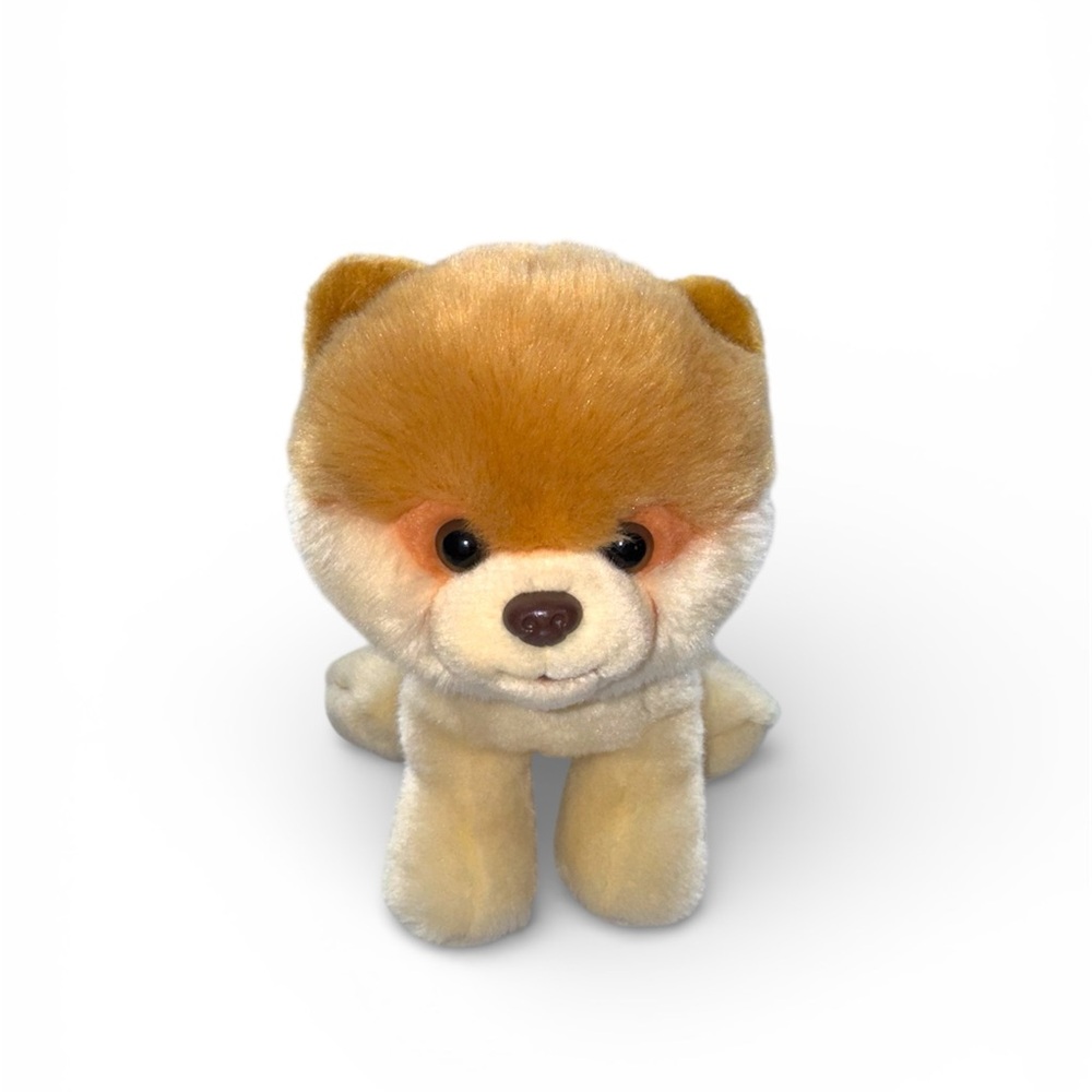 Boo-boo Adorable Tan and Cream Plush Pomeranian Dog Toy
